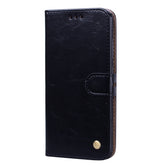 Business Style Oil Wax Texture Horizontal Flip Leather Case for Xiaomi Mi 8, with Holder & Card Slots & Wallet